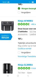 Ninja airfryer  af 400, Ophalen, Zo goed als nieuw, Airfryer XL, 1000 t/m 1499 gram