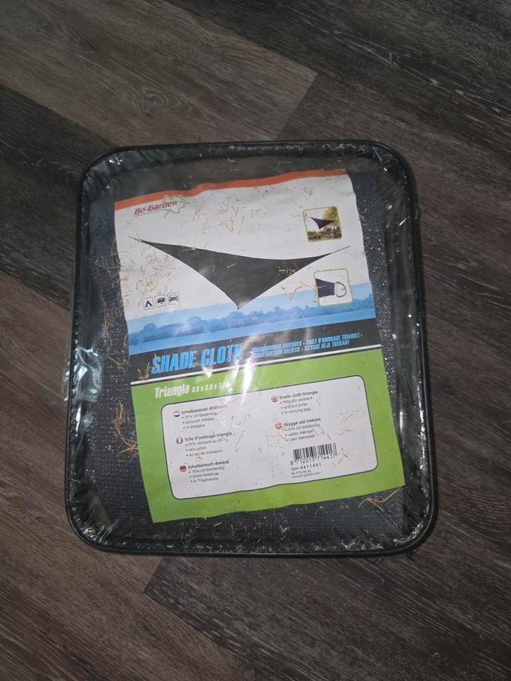 Schaduwdoek driehoek 3,6mtr, Tuin en Terras, Schaduwdoeken, Nieuw, Ophalen of Verzenden