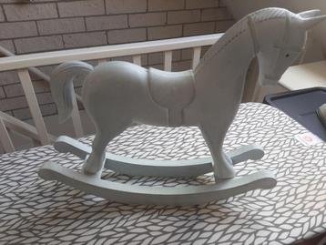 Nieuw decoratie hobbelpaardje lichtblauw beschikbaar voor biedingen