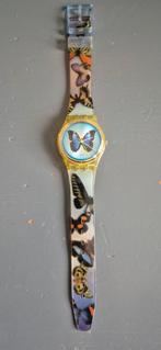 Swatch GK347 sky fly horloge met vlinders, Ophalen of Verzenden