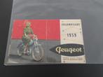 Folder Peugeot Bromfietsen 1959, Fietsen en Brommers, Handleidingen en Instructieboekjes, Verzenden, Gebruikt