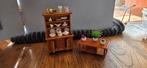 Miniatuur kast met tafel en accessoires 1:12 poppenhuis, Ophalen of Verzenden, Zo goed als nieuw, Poppenhuis