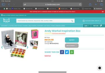 Andy Warhol Inspiration Box - Nieuw & Gesealed! beschikbaar voor biedingen