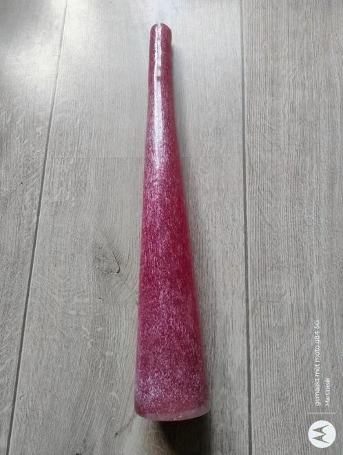 Vase Artisanale - hoge handgeblazen vaas, Huis en Inrichting, Woonaccessoires | Vazen, Zo goed als nieuw, Rood, 50 tot 75 cm, Glas