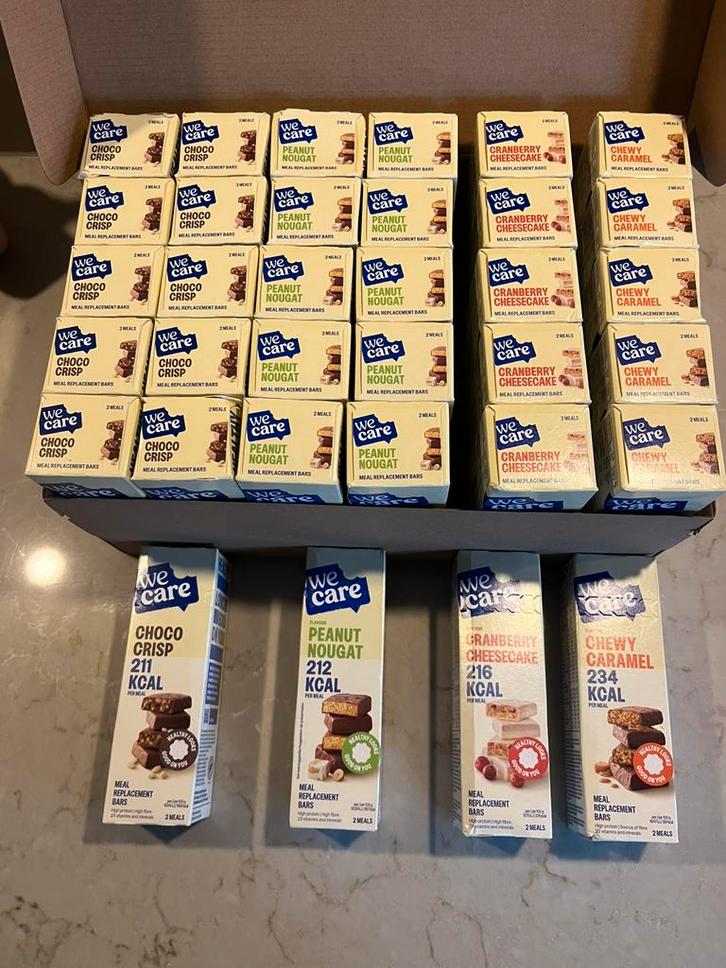 Meal Replacement Bars van WeCare - maaltijd repen 20 stuks, Diversen, Levensmiddelen, Ophalen of Verzenden