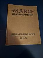 Oude MARO Ziegelai-Maschinen Catalogus, Boeken, Catalogussen en Folders, Ophalen of Verzenden, Gelezen, Roscher, Catalogus