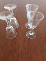 4 Retro borrelglaasjes, Ophalen of Verzenden, Zo goed als nieuw, Borrel- of Shotglas