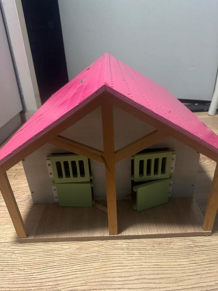 Schleich stal / manege, Kinderen en Baby's, Speelgoed | Overig, Gebruikt, Jongen of Meisje, Ophalen