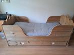Steigerhouten bed met extra slaapplek in onderlade, Kinderen en Baby's, Kinderkamer | Bedden, Ophalen, 85 tot 100 cm, Gebruikt