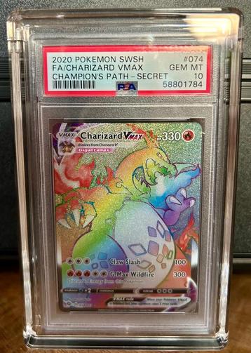PSA 10 – Charizard VMAX – Secret Rare #074 beschikbaar voor biedingen