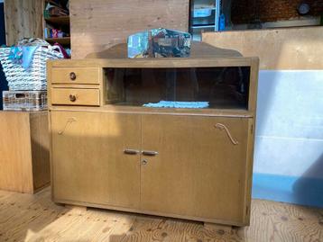 Antiek, vintage dressoir kast. WD-18.