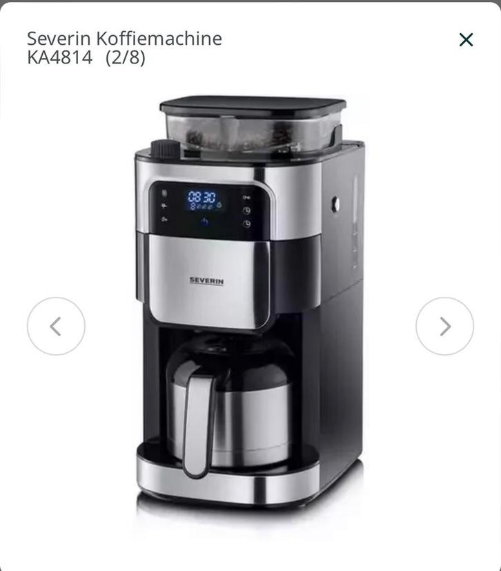 Severin koffiezetapparaat incl. maler, Witgoed en Apparatuur, Koffiezetapparaten, Gebruikt, Koffiemachine, Ophalen