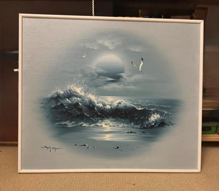 Schilderij Tenerife - Zeegezicht, Antiek en Kunst, Kunst | Schilderijen | Klassiek, Ophalen
