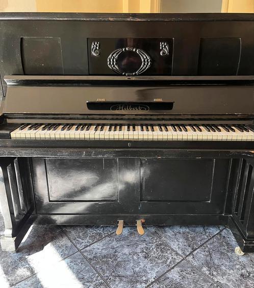 Hilbert en Winkelmann piano, Muziek en Instrumenten, Piano's, Gebruikt, Zwart, Ophalen