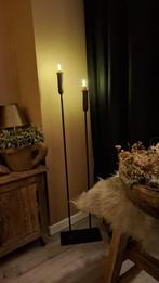 Roest vloer kandelaars, Huis en Inrichting, Woonaccessoires | Kandelaars en Kaarsen, Ophalen of Verzenden, Nieuw, Metaal, 75 cm of meer