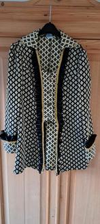 Prachtige Dames Markies jas zwart/goud (hoed), Carnaval, Maat 42/44 (L), Ophalen of Verzenden, Zo goed als nieuw