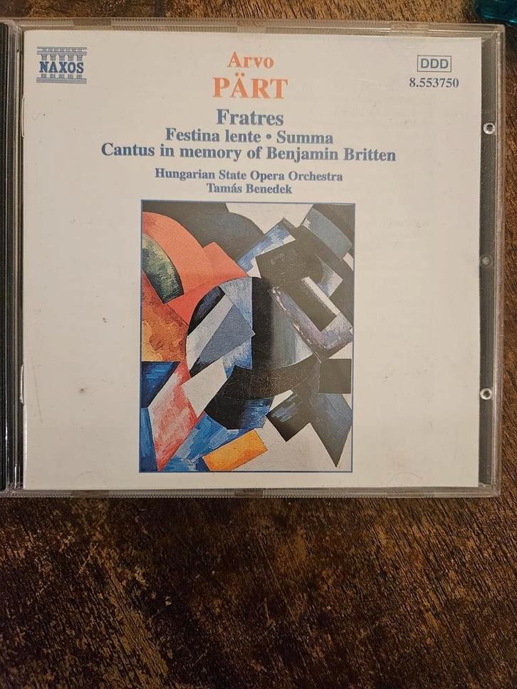 Arvo Pärt - Fratres CD, Cd's en Dvd's, Cd's | Klassiek, Zo goed als nieuw, Orkest of Ballet, Modernisme tot heden, Ophalen of Verzenden