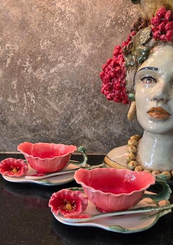 SMS Theekopjes / Koffiekopjes - Bloemen Design beschikbaar voor biedingen