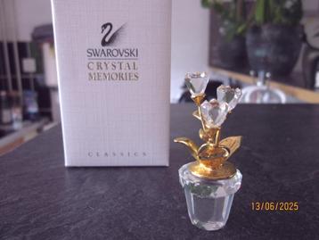 Swarovski Bloempotje incl. doos & certificaat   beschikbaar voor biedingen