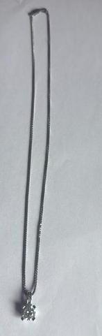 Zinzi zilveren ketting met hanger – 925 zilver, Ophalen of Verzenden, Zo goed als nieuw, Met kristal, Zilver