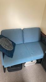 Twee zits bank Ikea blauw + kussen, Ophalen, Blauw, Tweepersoons, 190 cm of minder