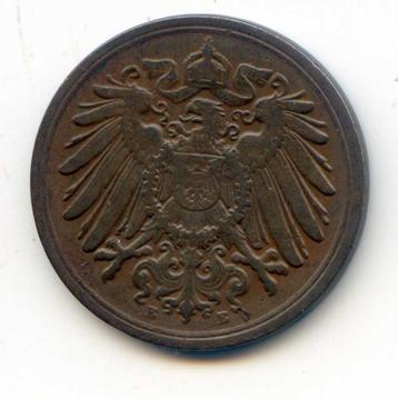 Duitsland 1 Pfennig 1902 E Iets zeldzamer beschikbaar voor biedingen