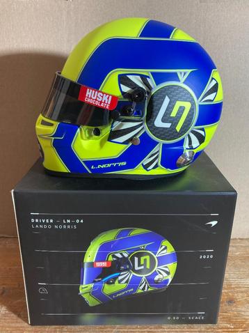 ✅ Lando Norris 1:2 2020 helmet F1 1/2 McLaren MCL35 Helm beschikbaar voor biedingen