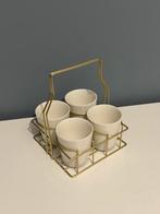 Gusta mokkenrekje / serveerset, Huis en Inrichting, Ophalen of Verzenden, Zo goed als nieuw