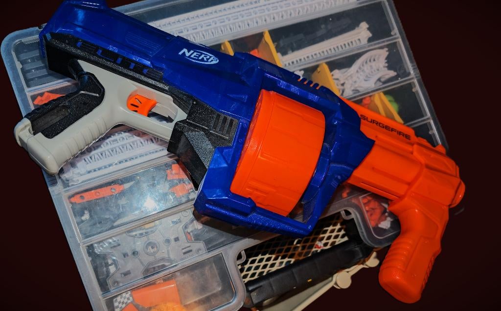 Nerf geweer, Ophalen of Verzenden, Gebruikt