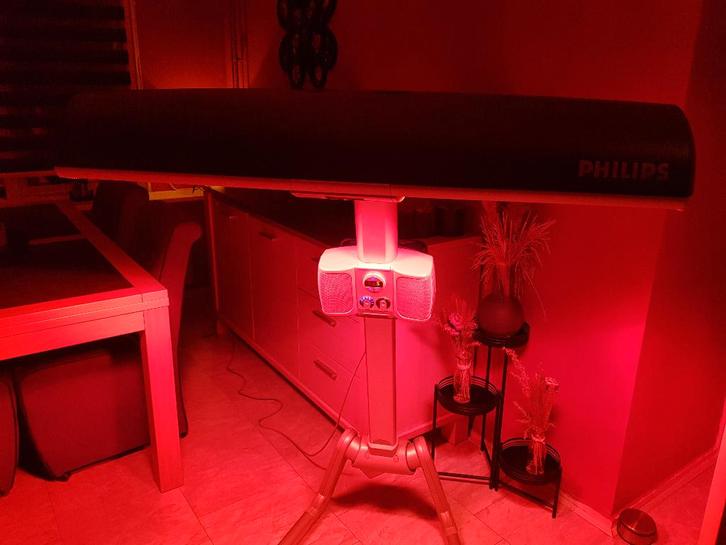 Philips Zonnehemel & infrarood hemel Sun&Relaxmobile HP8565, Witgoed en Apparatuur, Zonnebanken en Gezichtsbruiners, Zo goed als nieuw