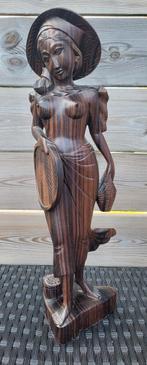 Te koop mooi houten beeld uit Indonesië, Antiek en Kunst, Ophalen of Verzenden