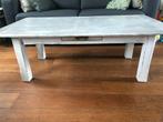 Mooie eiken salontafel in de krijtverf, Huis en Inrichting, Tafels | Salontafels, Ophalen, 100 tot 150 cm, Eikenhout, 50 tot 100 cm