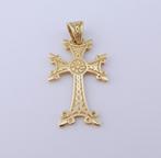 14 karaat Gouden Kruisje - - Hanger, Jw, Verzenden, Nieuw, Kruis of Symbool