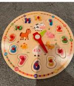 Houten puzzel dieren klok, Huis en Inrichting, Woonaccessoires | Klokken, Ophalen of Verzenden, Nieuw