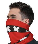 Ajax Amsterdam Neksjaal / Balaclava, Verzenden, Nieuw, Rood, Met patroon