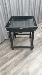 Zwart Riverdale Dienblad op tafel 60x60, Huis en Inrichting, Ophalen, Minder dan 45 cm, Vierkant, 55 tot 75 cm