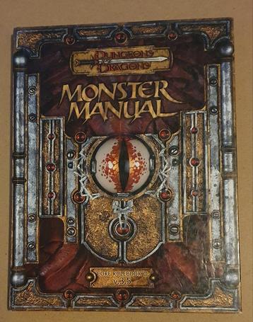 Dungeons and Dragons 3.5 Monster Manual D&D beschikbaar voor biedingen