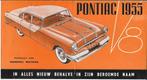 Pontiac 1955 vouwfolder folder (PO55), Ophalen of Verzenden, Zo goed als nieuw, Overige merken