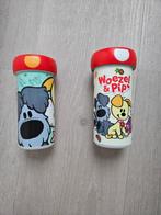TWEE MEPAL WOEZEL EN PIP BEKERS MET DEKSEL, Kinderen en Baby's, Ophalen of Verzenden, Zo goed als nieuw