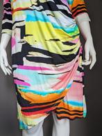 Twister overslag jurkje. Gekleurde print. Maat 50. #2213, Kleding | Dames, Grote Maten, Jurk, Zo goed als nieuw, Verzenden, Twister