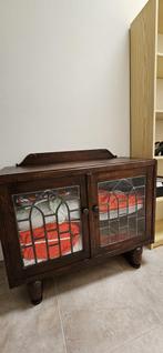 Vintage /antieke kast, Huis en Inrichting, Ophalen, 50 tot 100 cm, Glas, 25 tot 50 cm