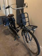 Altec fiets Donkerblauw met voordrager en fietstassen, Fietsen en Brommers, Fietsen | Dames | Moederfietsen, Dubbele standaard