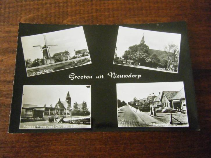 Y29 - Nieuwdorp - School - Molen - Mooi/Oud, Verzamelen, Ansichtkaarten | Nederland, Ophalen of Verzenden