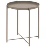 IKEA GLADOM Salontafel, Minder dan 55 cm, Metaal of Aluminium, Rond, Zo goed als nieuw