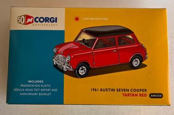 Mini Cooper Tartan red Corgi Ltd edition AN02528. beschikbaar voor biedingen
