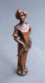 Om 1900 Brons Beeld Dame Vrouw Lakzegel Stempel Zegelstempel, Ophalen of Verzenden, Brons