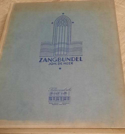 Joh. de Heer, Zangbundel, Klavarskribo (daarin 1e druk), Muziek en Instrumenten, Bladmuziek, Zo goed als nieuw, Religie en Gospel