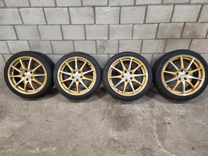 18 Inch DOTZ Shuriken Dunlop Sport Maxx 225/40/ZR18, Auto-onderdelen, Banden en Velgen, Band(en), Zomerbanden, 18 inch, 225 mm