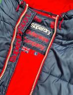 Superdry jas gevoerde winterjas Bomberjack maat L, Maat 52/54 (L), Blauw, Ophalen of Verzenden, Zo goed als nieuw