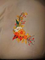 Mooie lap stretchstof van 1.50 x 1.50 meter. Met geborduurde, Hobby en Vrije tijd, Stoffen en Lappen, Ophalen of Verzenden, Nieuw